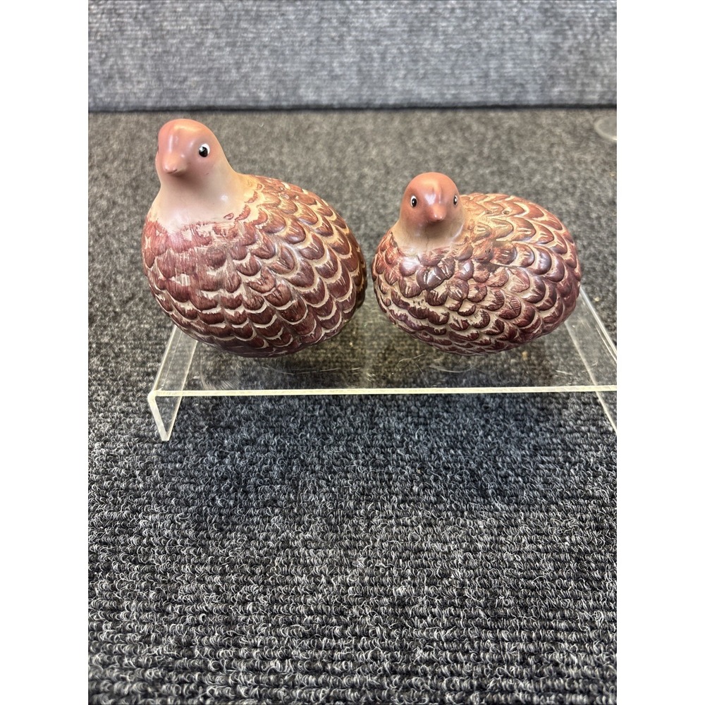 Pair of Quail~Salt & Pepper Shakers~Thankgiving/Fall/Dinner Deco‎